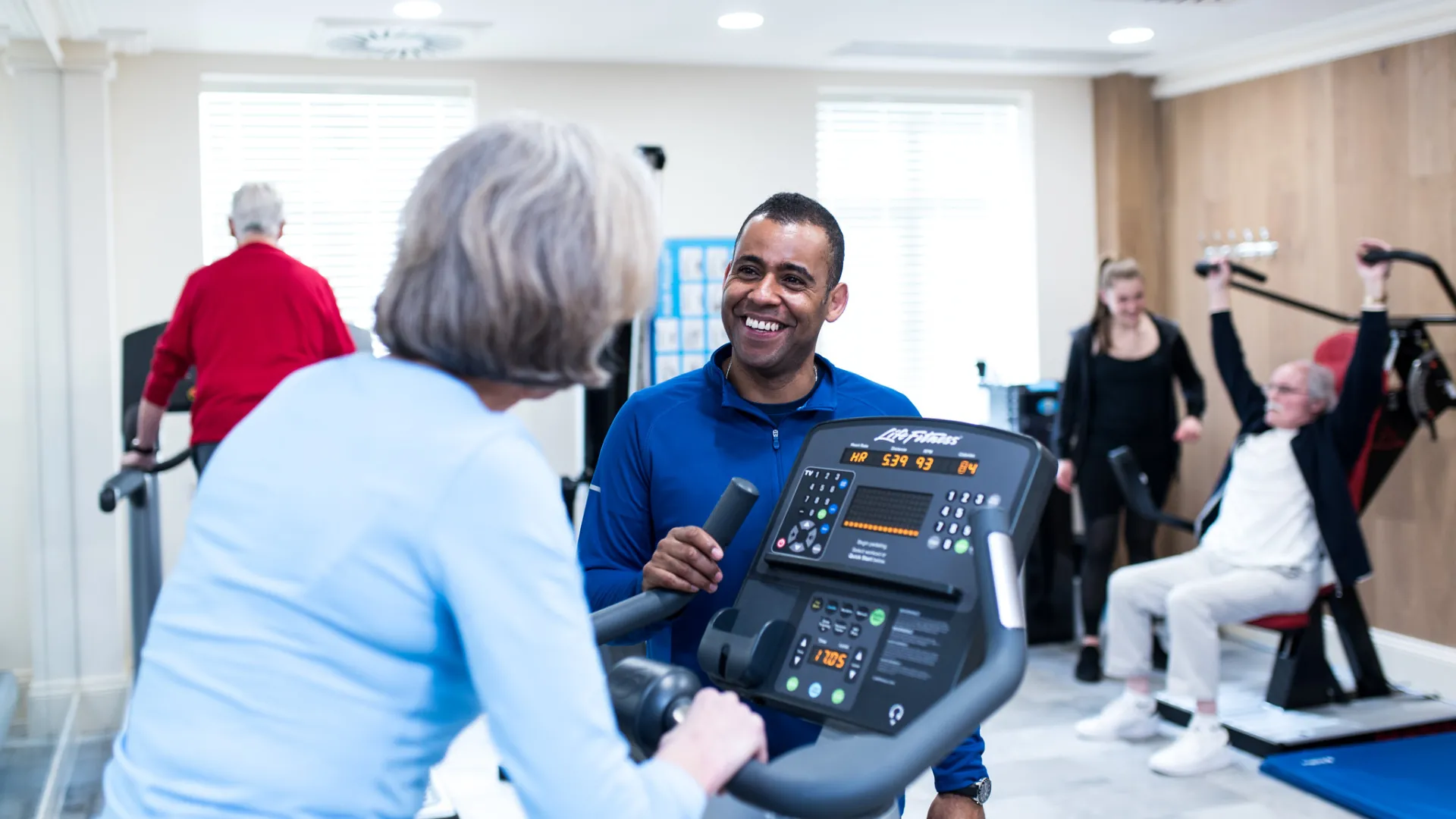 Woman working out in the gym