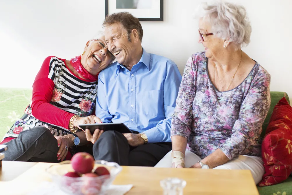 Residents relaxing