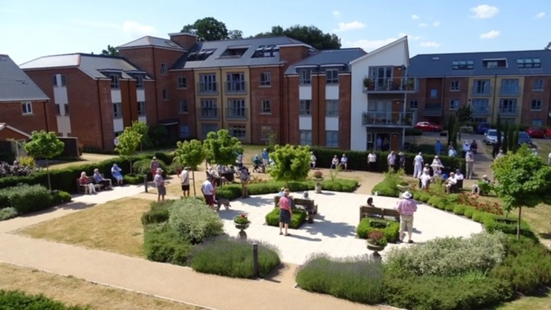 Socially distanced gathering