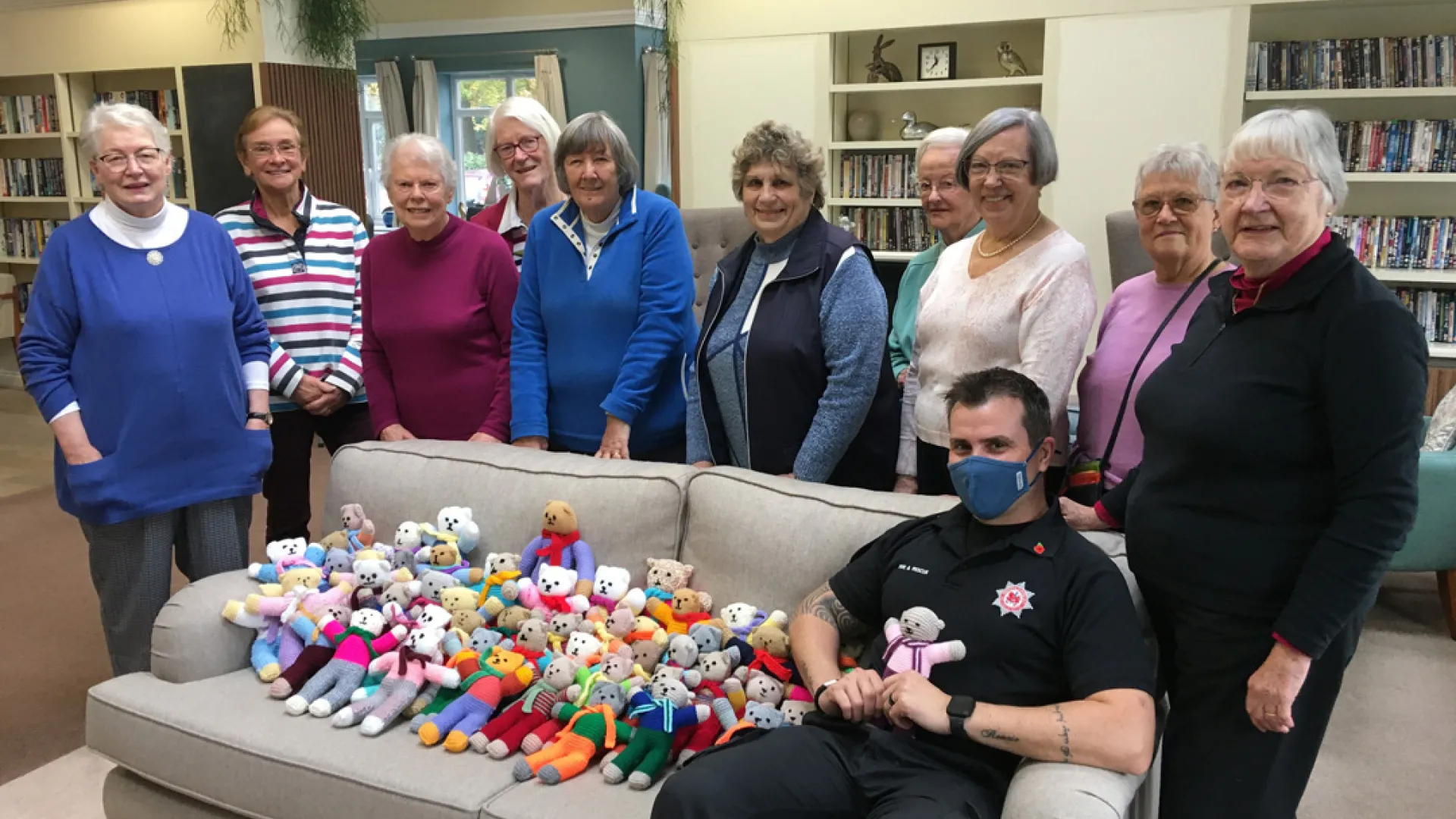 Exeter retirement village residents knit 66 trauma teddies