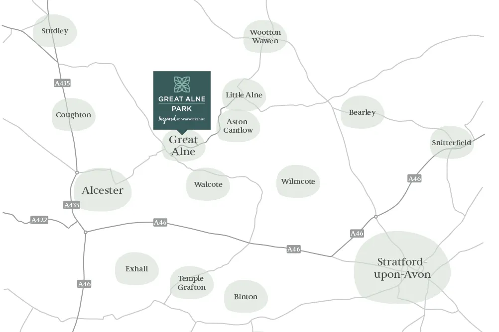 Great Alne Park map
