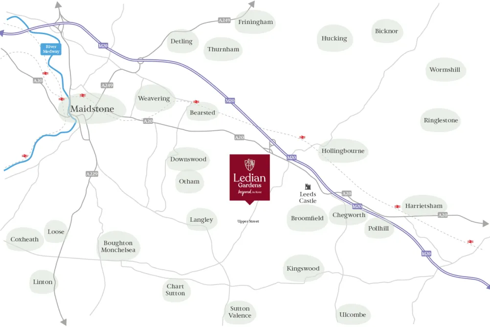 Ledian Gardens location map