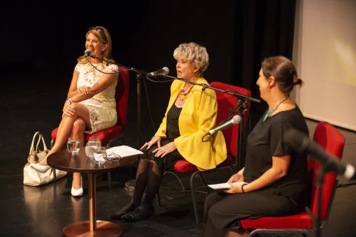 Dawn Harper, Gloria Hunniford and Rebecca Parker