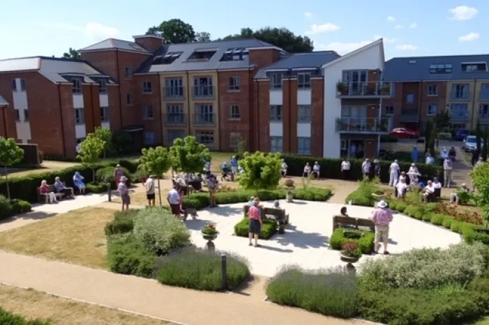 Socially distanced gathering