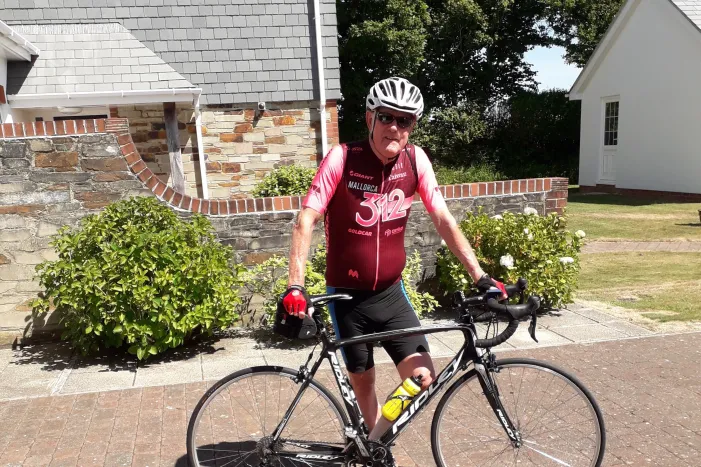 Exeter retiree cycles 106 miles to raise money for local primary school